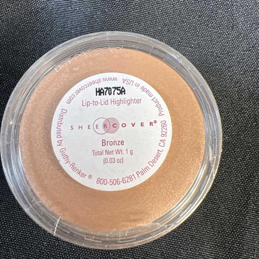 Sheer Cover Bronze Minerals Lip-to-Lid Highlighter 1g 0.03oz New Sealed! NICE!